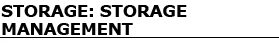 Storage management